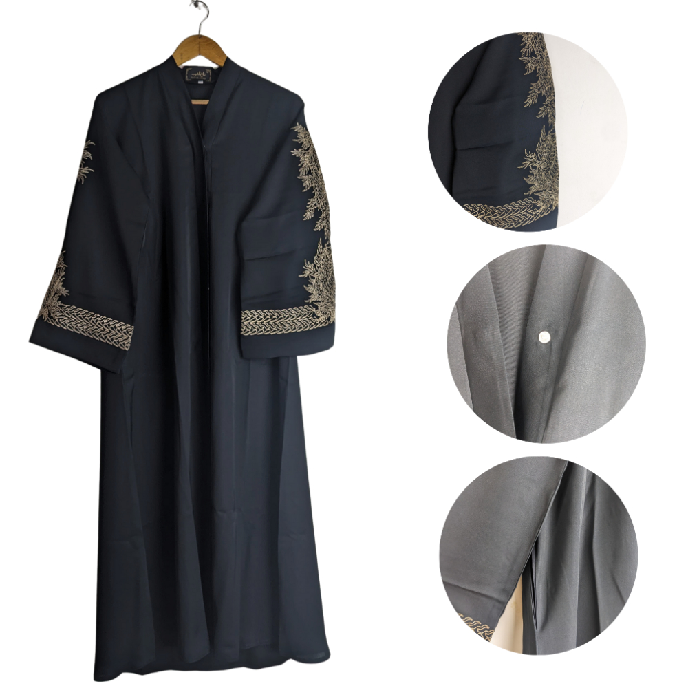 Anabya-52black Abaya for Girls Black (Size 52) Anabya
