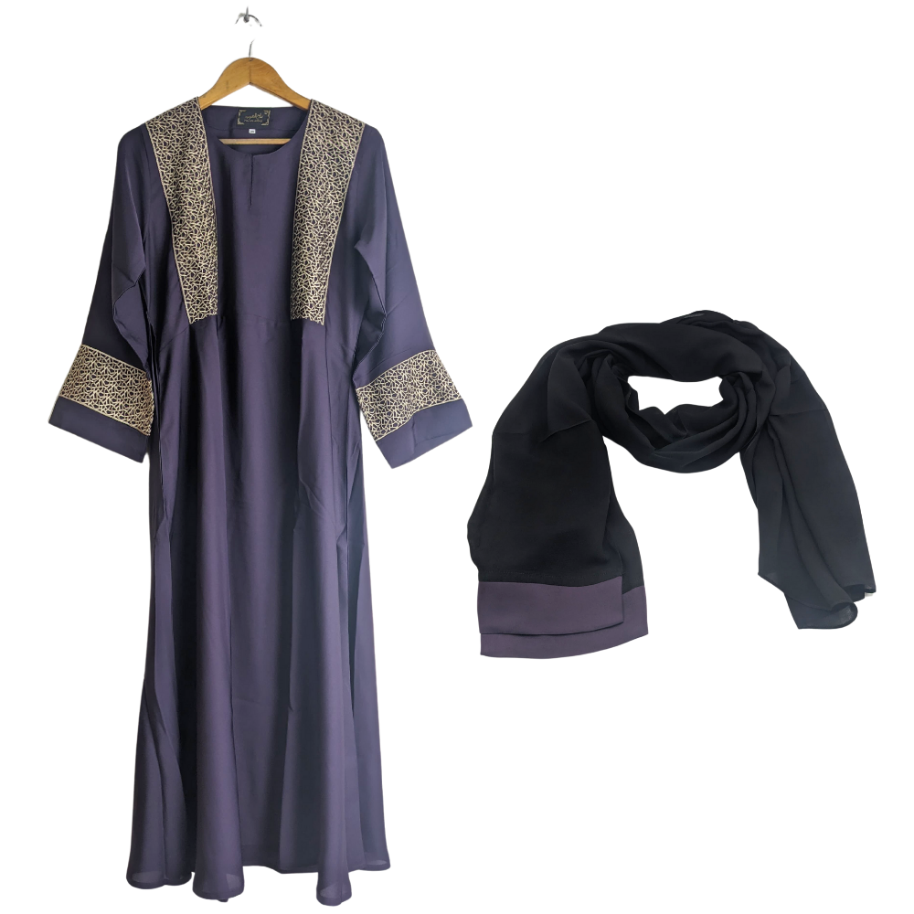 Meryem-56Purple Abaya for Girls Purple Color (Size 56) Meryem